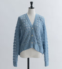 Openwork knit cardigan