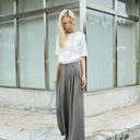 Tack wide pants