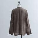 Sheer collarless jacket