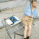 Openwork knit cardigan