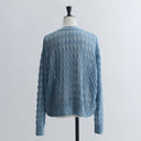 Openwork knit cardigan