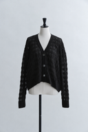 Openwork knit cardigan