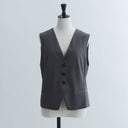 Compact twill vest